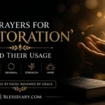 Prayers for Restoration