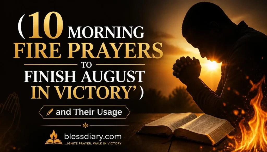 10 MORNING FIRE PRAYERS TO FINISH AUGUST IN VICTORY