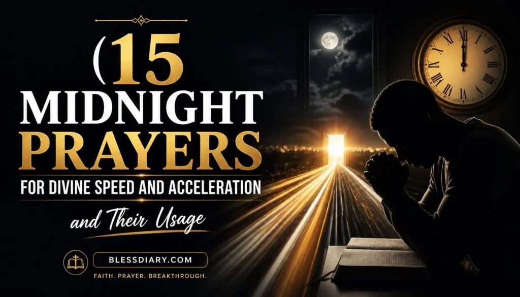 15 MIDNIGHT PRAYERS FOR DIVINE SPEED AND ACCELERATION