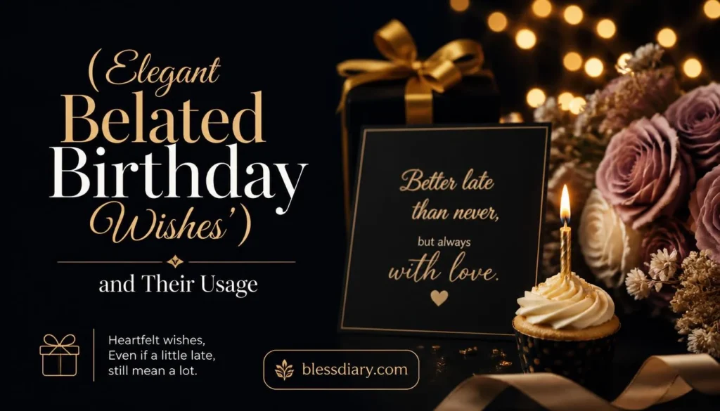 Elegant Belated Birthday Wishes