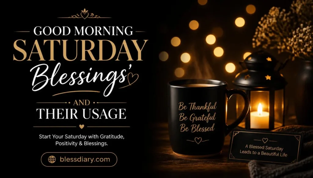 Good Morning Saturday Blessings