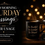 Good Morning Saturday Blessings