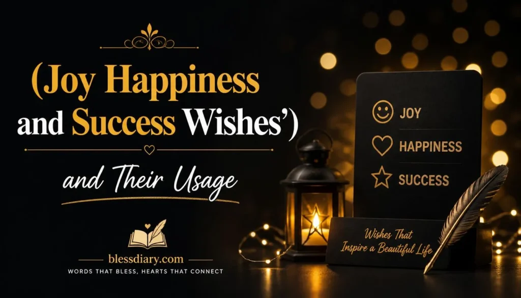Joy Happiness and Success Wishes