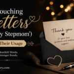 Touching Letters for My Stepmom