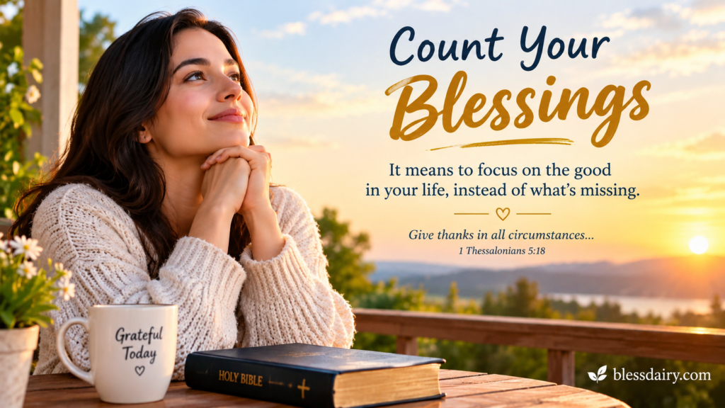count your blessings meaning