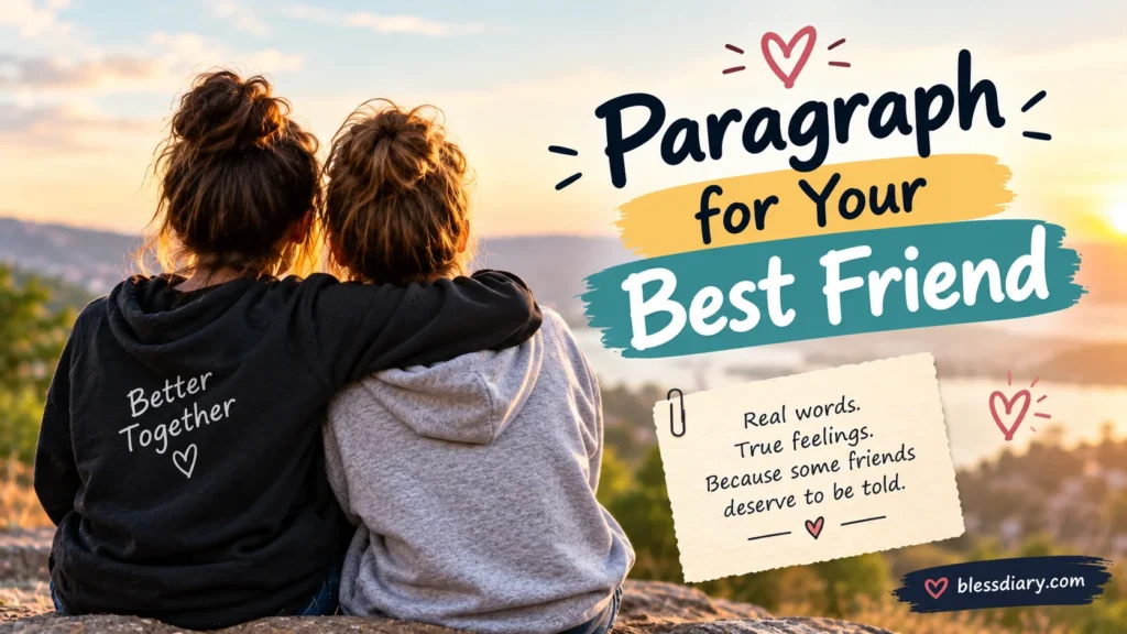 Paragraph for Your Best Friend