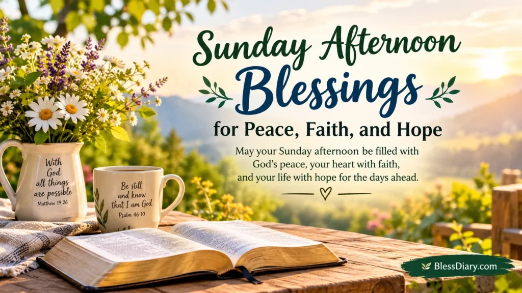 sunday afternoon blessings