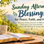 sunday afternoon blessings
