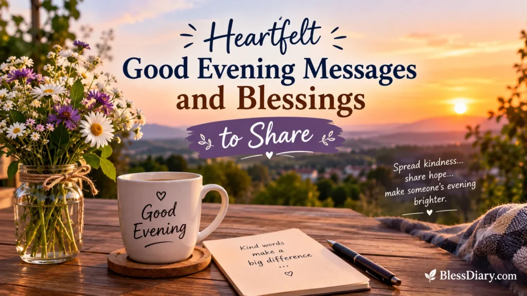 Uplifting Good Evening Messages and Blessings to Share